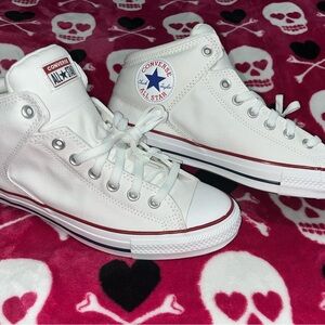 Converse All-Star Mid White/Red/Blue Size 10.5 Men's Brand New, Never Been Worn